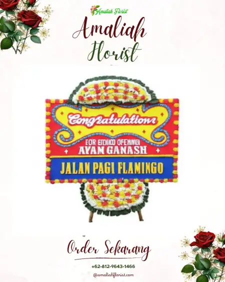 Sewa Papan Bunga Pinang Tunggal
